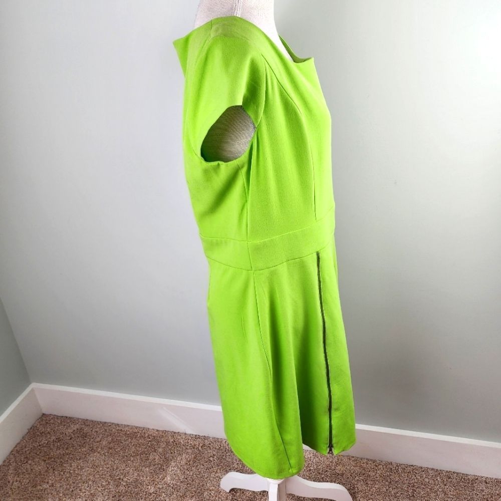 Emma AND MICHELLE WOMEN'S SHIFT DRESS WITH ZIPPERS ON BOTTOM FRONT SIZE 14 - Picture 5 of 10